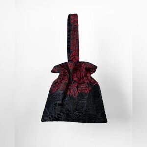 Chic Black and Red Clutch Bag